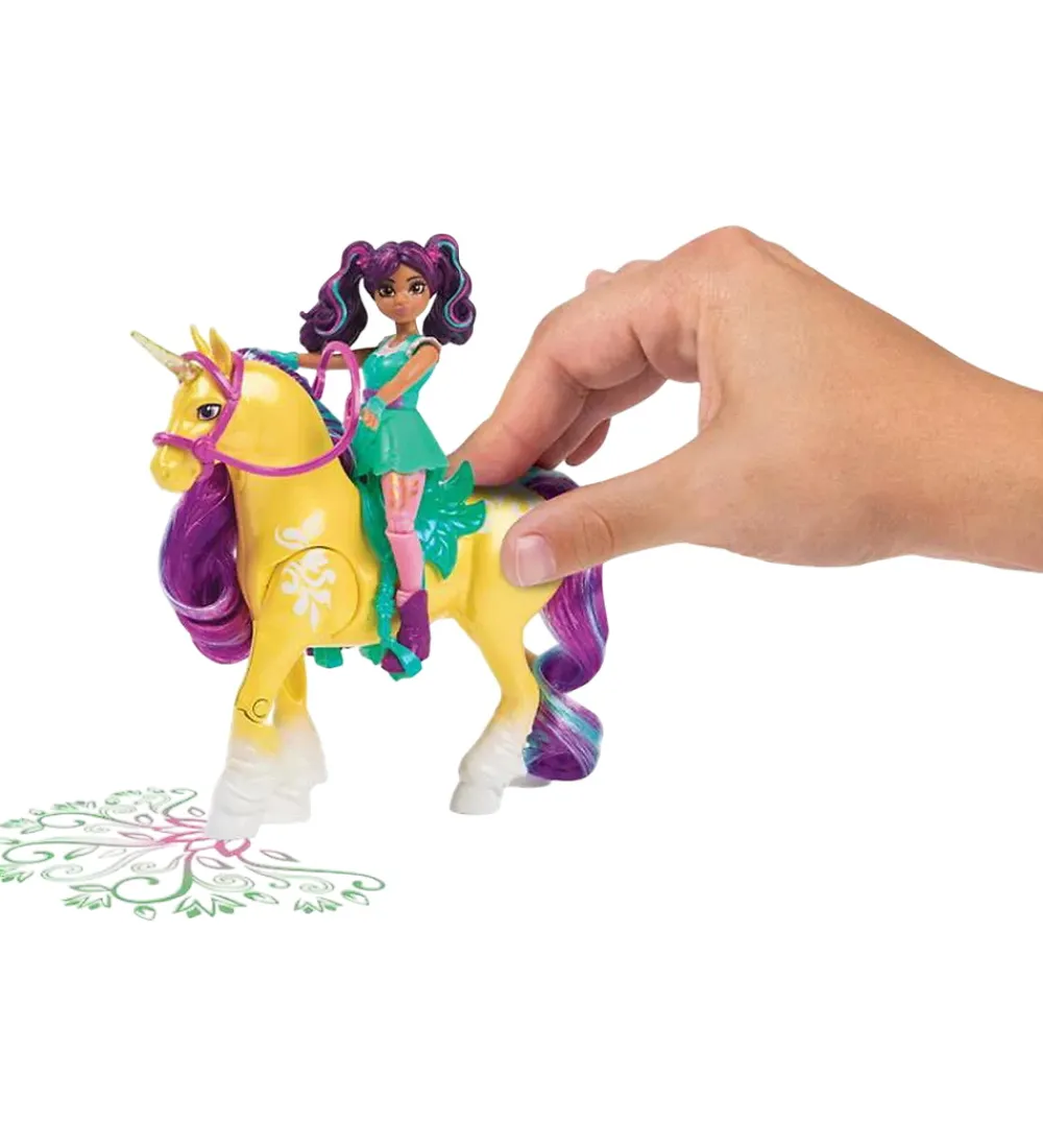 Figurer-Unicorn Academy Legetøjsfigurer - Ava & Plant Magic Leaf