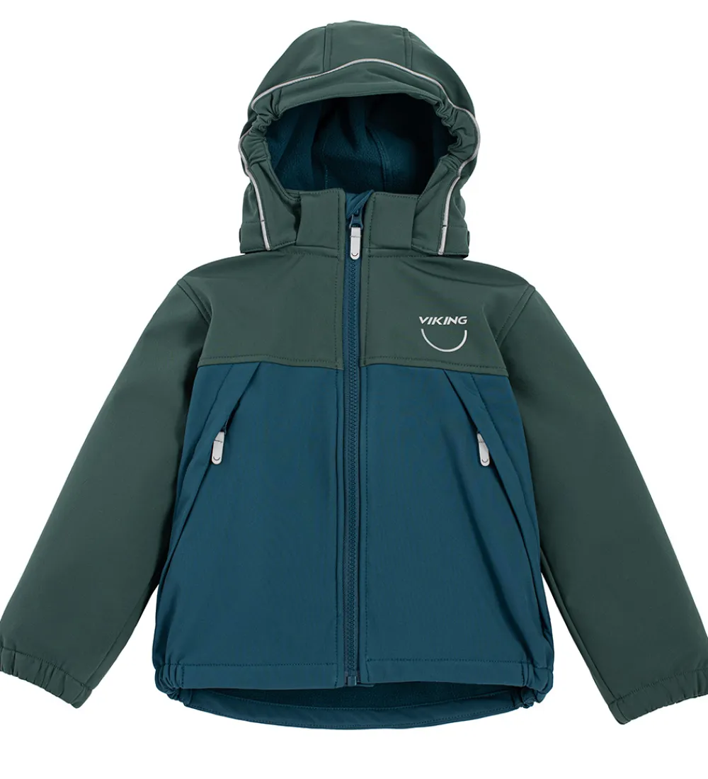 Viking Softshell*Softshelljakke m. Fleece - Play - Dark Green
