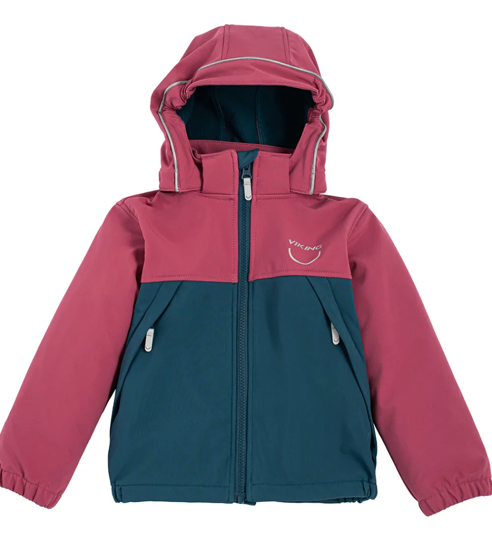 Viking Softshell*Softshelljakke m. Fleece - Play - Plum/Navy