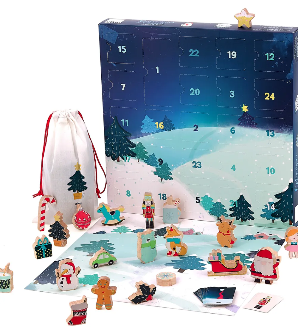 Julekalender-Vilac Adventskalender - Føl og Find / Bingo