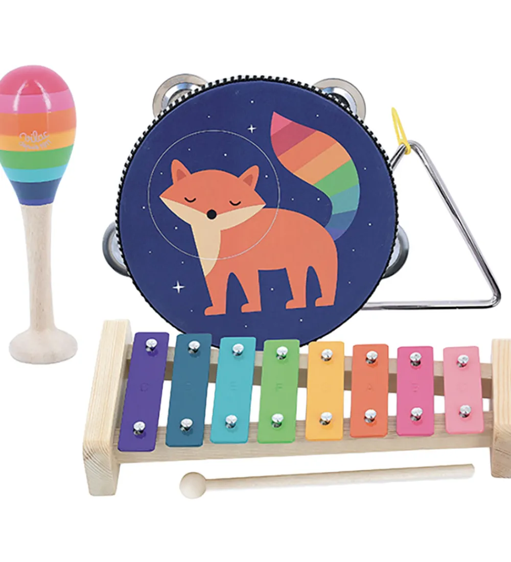 Vilac Musikinstrumenter*Musiksæt - 4 Instrumenter - Rainbow Af Andy Westface
