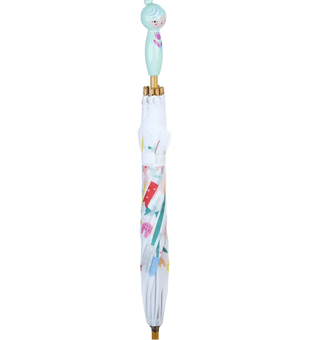 Paraplyer-Vilac Paraply - Blomsterpige - Grøn