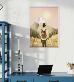 Plakater Og Billeder-Vissevasse Billederamme - Træ - 30x40 cm - Rosa