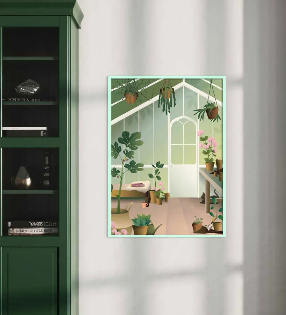 Vissevasse Plakater Og Billeder*Billederamme - Træ - 30x40 cm - Spring Green