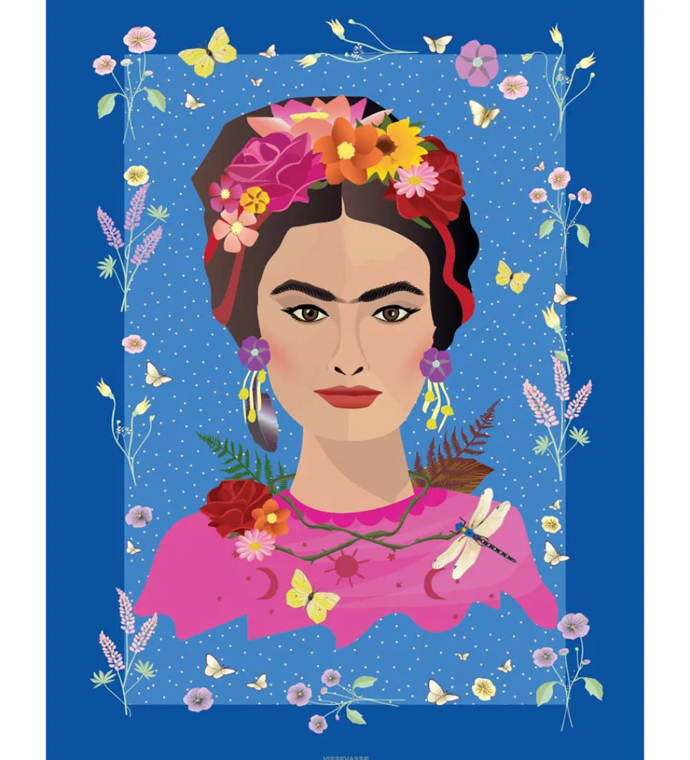 Vissevasse Plakater Og Billeder*Kort - 15x21 cm - Frida Kahlo