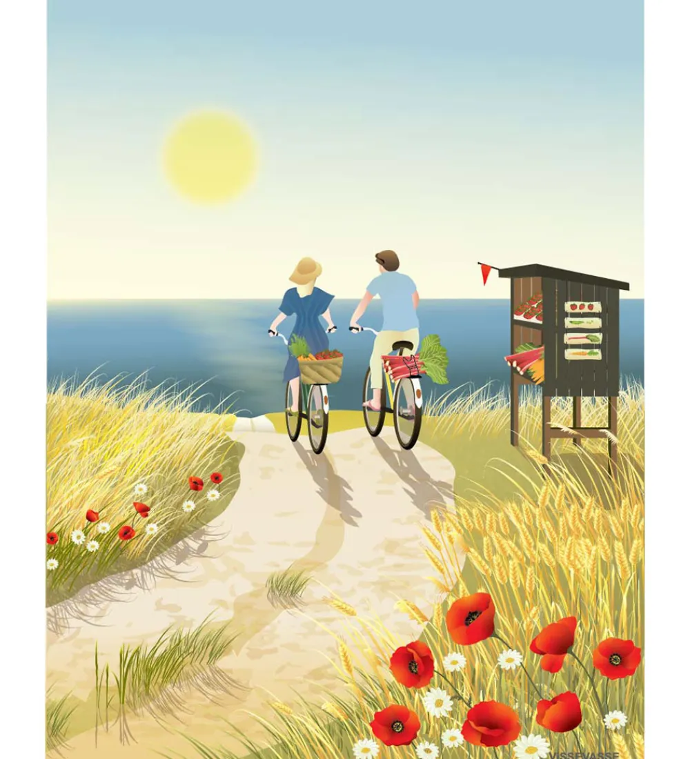 Vissevasse Plakater Og Billeder*Kort - 15x21 cm - Sommerliv