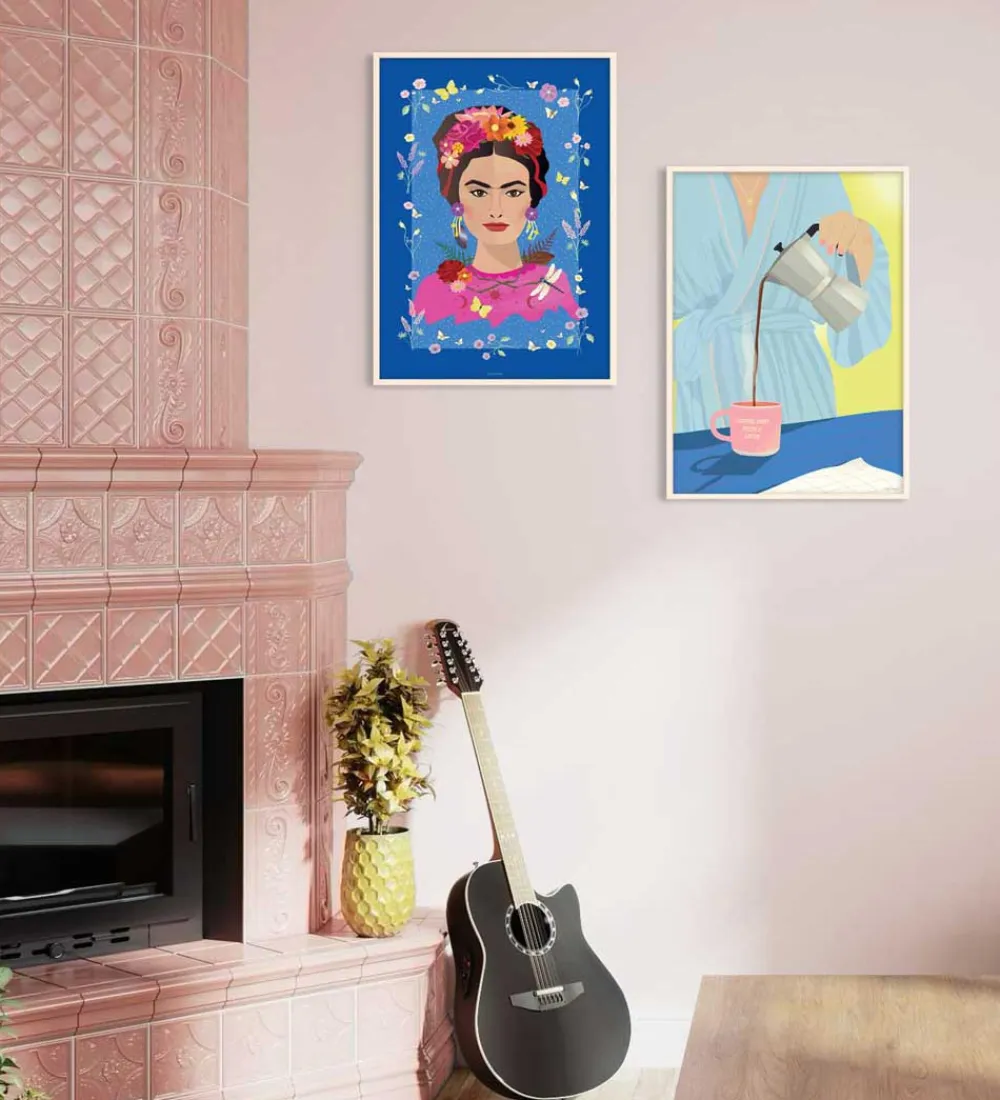 Plakater Og Billeder-Vissevasse Plakat - 30x40 - Frida Kahlo