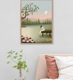 Plakater Og Billeder-Vissevasse Plakat - 30x40 - Girl On The Bridge