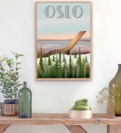 Plakater Og Billeder-Vissevasse Plakat - 30x40 - Oslo Holmenkollbakken