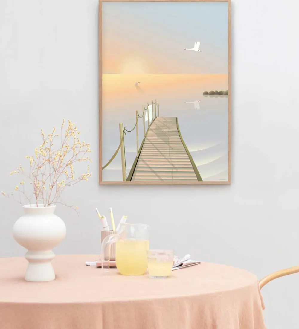 Vissevasse Plakater Og Billeder*Plakat - 30x40 cm - Bathing Bridge