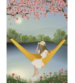 Plakater Og Billeder-Vissevasse Plakat - 50x70 cm - The Yellow Hammock