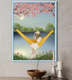 Plakater Og Billeder-Vissevasse Plakat - 50x70 cm - The Yellow Hammock