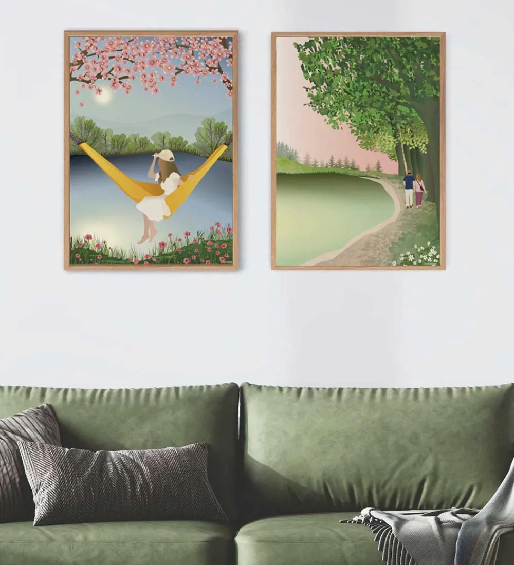Plakater Og Billeder-Vissevasse Plakat - 50x70 cm - The Yellow Hammock