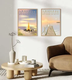 Vissevasse Plakater Og Billeder*Plakat - 50x70 cm - Danmark - Sankt Hans