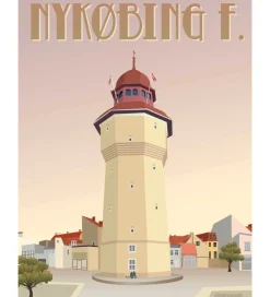 Vissevasse Plakater Og Billeder*Plakat - 50x70 cm - Nykøbing F.
