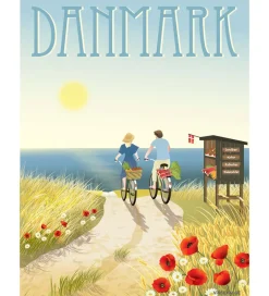 Vissevasse Plakater Og Billeder*Plakat - 50x70 cm - Danmark - Sommerliv