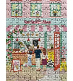 Vissevasse Puslespil*Puslespil - 15x21 cm - 150 Brikker - Little Ice Cream