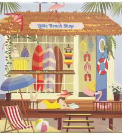 Puslespil-Vissevasse Puslespil - 15x21 cm - 150 Brikker - Little Beach Sho