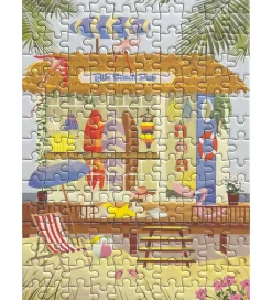 Puslespil-Vissevasse Puslespil - 15x21 cm - 150 Brikker - Little Beach Sho
