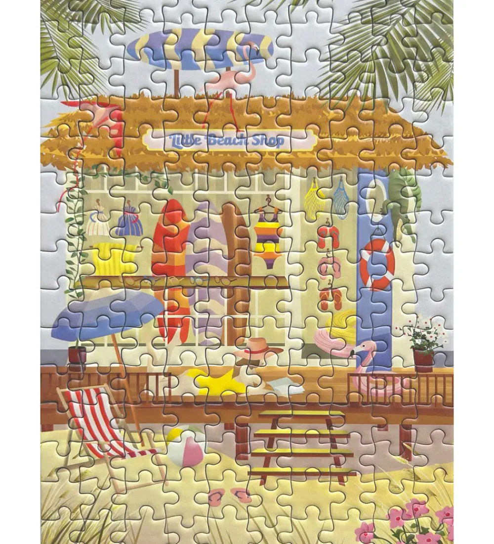 Puslespil-Vissevasse Puslespil - 15x21 cm - 150 Brikker - Little Beach Sho