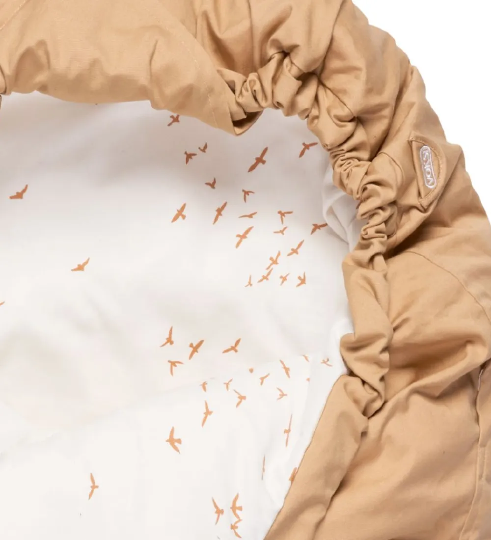 Køreposer-Voksi Kørepose - Classic+ Mini - 100 cm - Warm Beige Flying