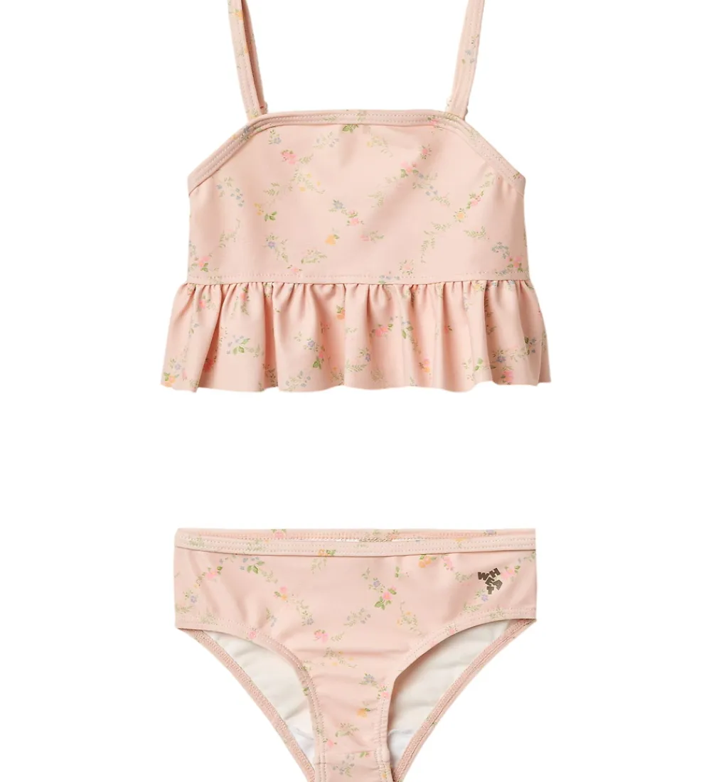 Wheat Badetøj*Bikini - UV40+ - Lærke - Powder Checked Flowers
