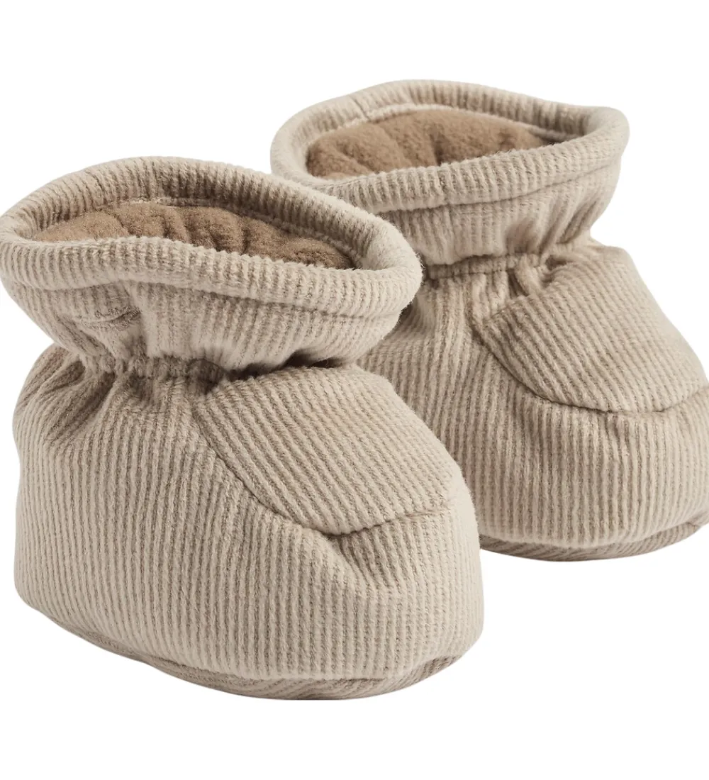 Hjemmesko-Wheat Overtrækssko m. Fleece - Fløjl - Fuffa - Grey Stone