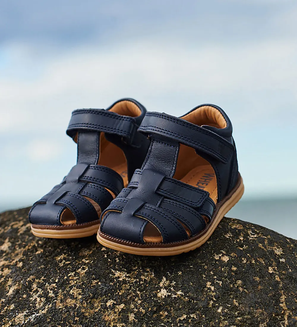 Wheat Sandaler*Sandaler - Sky - Navy Stripe