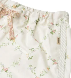 Shorts Og Knickers-Wheat Shorts - Inger - Ivory Checked Flowers