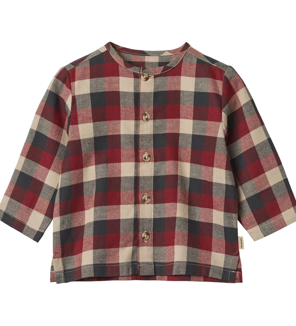Wheat Skjorter*Skjorte - Shelby - Red Blue Check