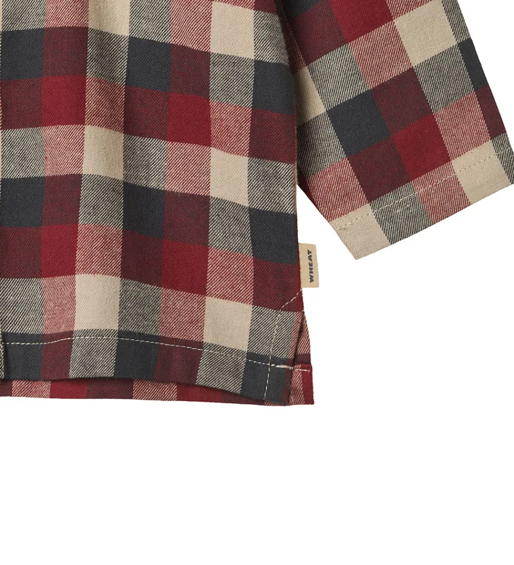 Wheat Skjorter*Skjorte - Shelby - Red Blue Check