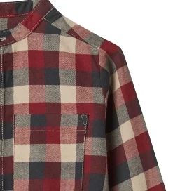 Skjorter-Wheat Skjorte - Willum - Red Blue Check