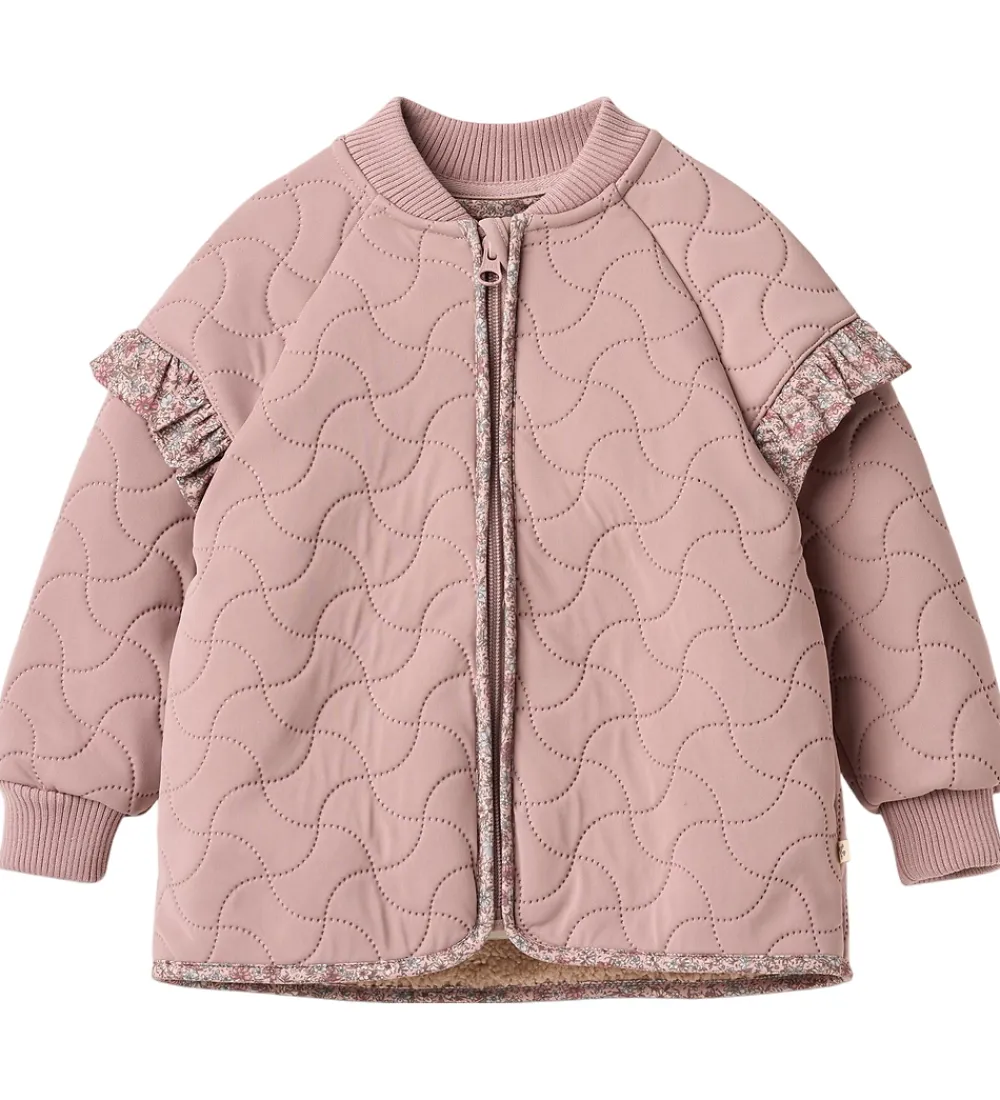 Wheat Termotøj*Termojakke m. Fleece - Ellas - Warm Rose m. Blomster