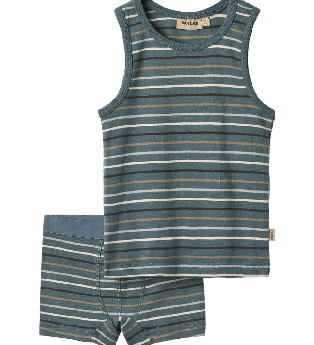 Undertøj-Wheat Undertøj - Lui - Blue Multi Stripe