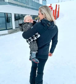 Bæreseler &Amp; Vikler-Wildride Bæresele - Teddy Houndstooth - Hvid/Black Pied de poule