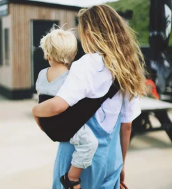 Bæreseler &Amp; Vikler-Wildride Bæresele - The Toddler Swing - Black Rib