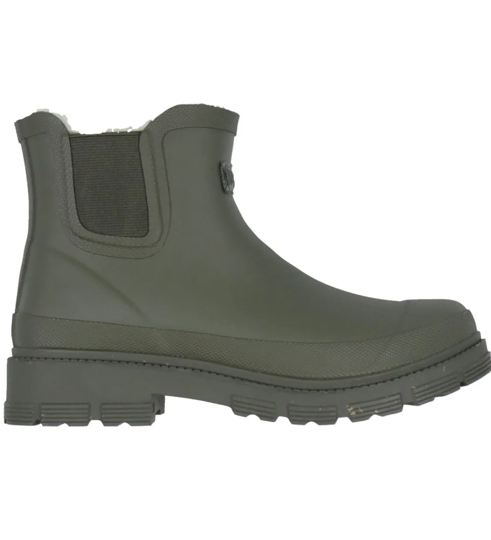 Gummistøvler-Woden Gummistøvler m. For - Liv Warm Waterproof - Dark Olive