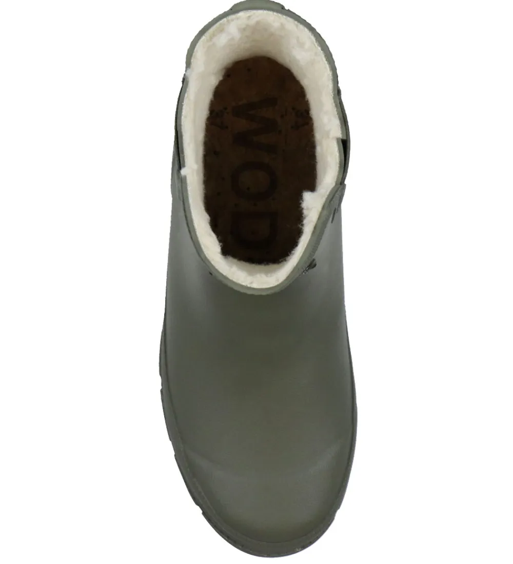 Gummistøvler-Woden Gummistøvler m. For - Liv Warm Waterproof - Dark Olive
