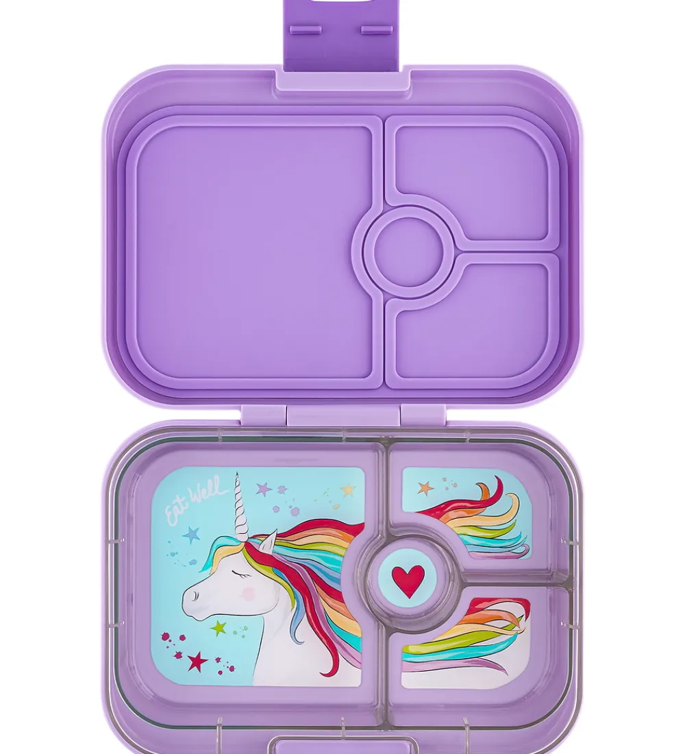 Skole|Madkasser-Yumbox Madkasse m. 4 Rum - Bento Panino - Lavande Purple