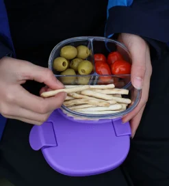 Yumbox Skole|Madkasser*Snack Bowl - 3 Rum - Haze Purple